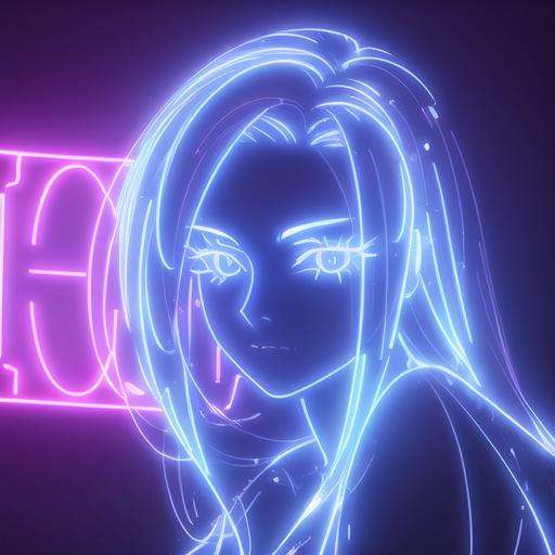 1 beautiful girl,neon light,neon sign,neon,LED masterpiece, high resolution, octance 4k, high detail  <lora:nihongdeng (1):1>, masterpiece,best,quality