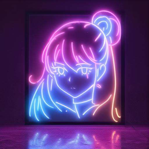 1girl,neon light,neon sign,neon,LED masterpiece, high resolution, octance 4k, high detail  <lora:nihongdeng (3):1>, masterpiece,best,quality