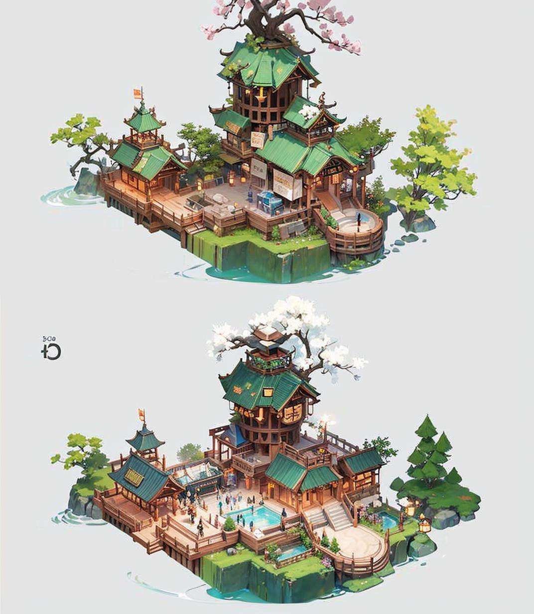 <lora:Moxin_10（水墨）:0.1>, masterpiece:1.2, illustration:1.2, ultra-detailed, hyperdetails, delicate detailed, intricate details, cinematic light, best quality Backlights, clear line, solo female, Rich Colors, Overlooking, Chinese architecture, Floating island, best quality <lora:conceptSceneryScene_v2:0.05> <lora:conceptSceneryScene_v10:0.03>, masterpiece, best quality,