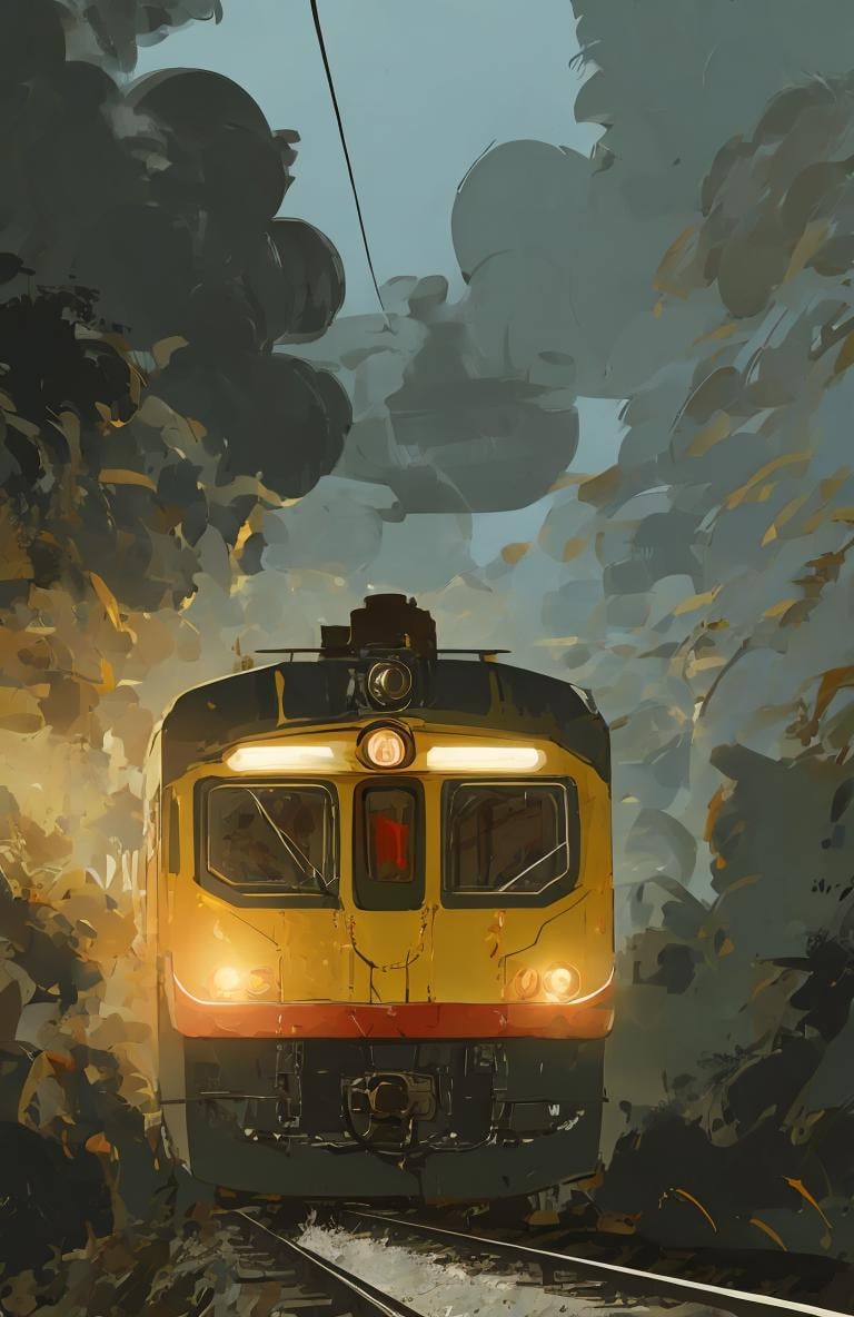 <lora:Paint_style-000007:.8>  train