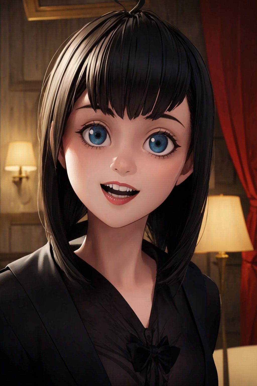  absurdres,incredibly absurdres,reality,realistic,,(solo:1.2), ,,1girl,,full_shot,Hotel Transylvania Style