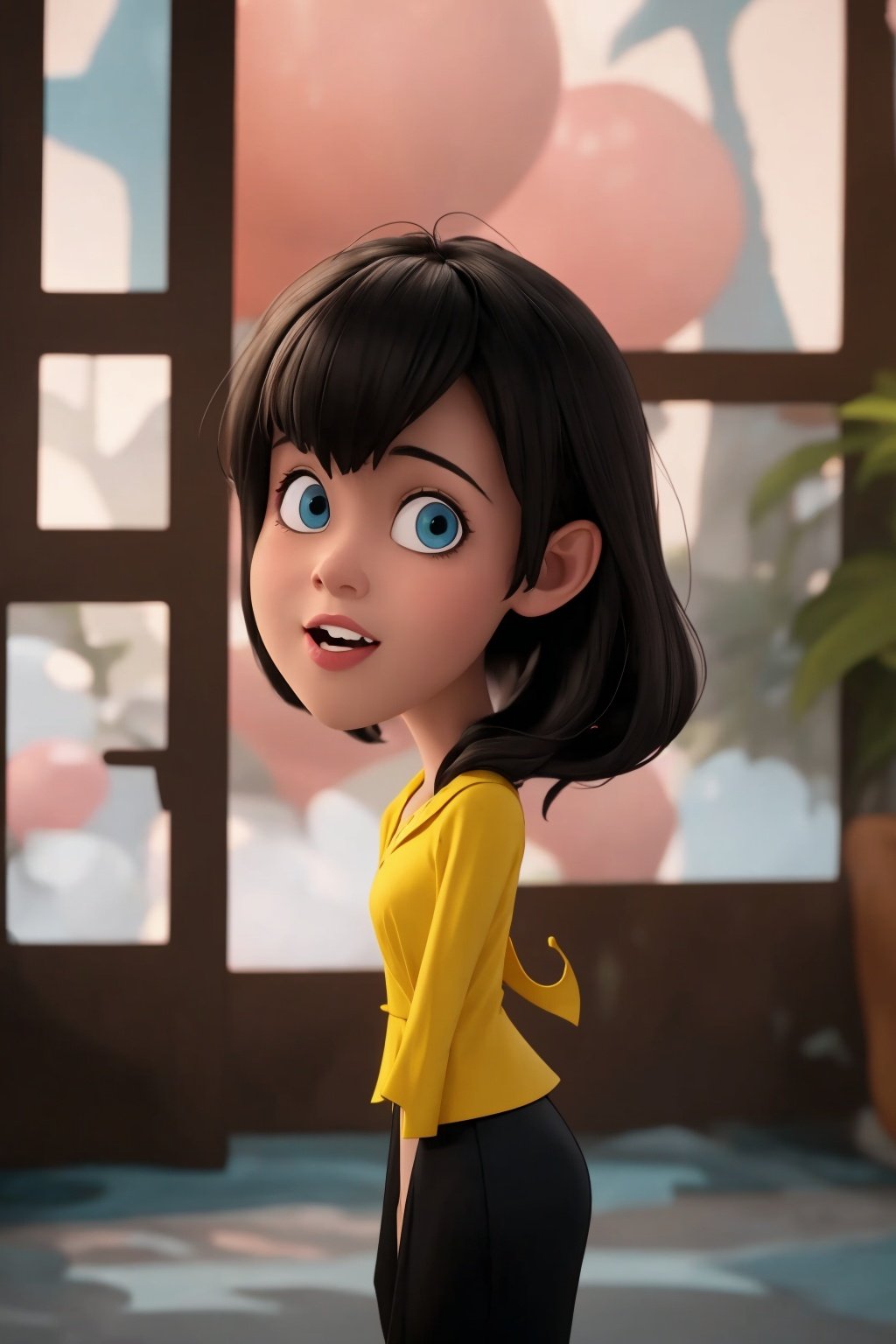  absurdres,incredibly absurdres,reality,realistic,,(solo:1.2), ,,1girl,,full_shot,Hotel Transylvania Style