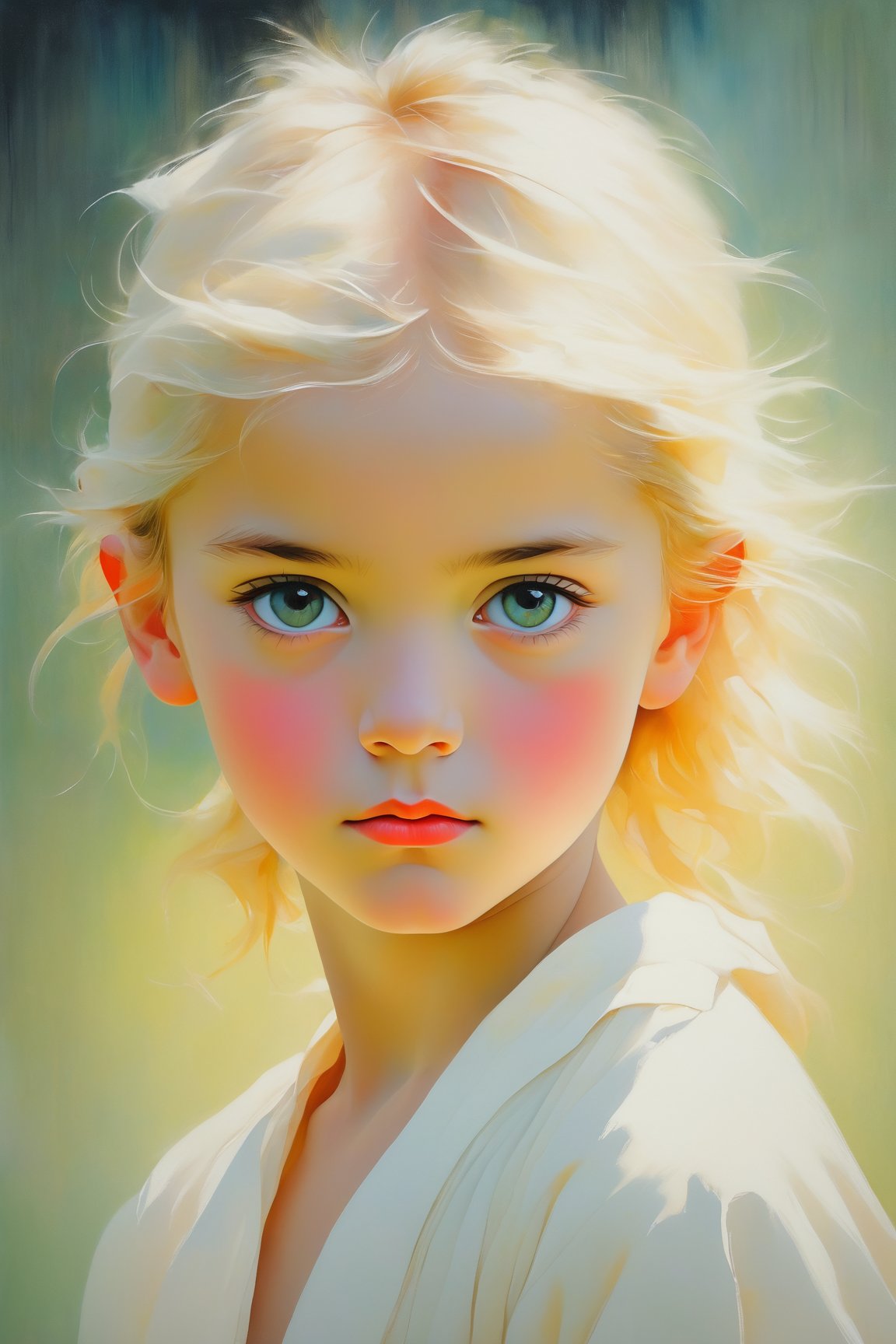 (best quality,ultra-detailed,realistic:1.37),(minimalism style, Scandinavian) portrait of a (1girl) with tousled (Alabaster) hair wearing an (Ascot cap). The focus of the artwork is on the girl (lip) which is delicately painted in vibrant colors. The background features a subtle fluorescent gradient, adding a touch of modernity to the piece. The overall composition is clean and simple, adhering to the principles of minimalism. The use of (niji style) enhances the artistic quality of the portrait, creating a sense of depth and dimension. The boy's facial features are beautifully rendered to showcase his youthful innocence and captivating gaze. The artwork is a (masterpiece) of high resolution, capturing every fine detail with precision.