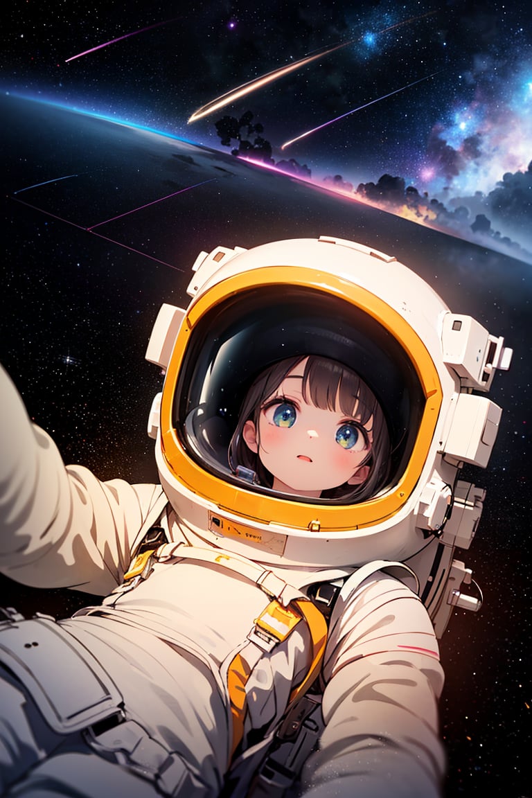 1girl,(best quality,4k,8k,highres,masterpiece:1.2),astronaut,(realistic,photorealistic,photo-realistic:1.37),falling in space,vivid colors,beautiful detailed eyes,longeyelashes,floating in zero gravity,spacewalk,exploring the cosmos,full spacesuit,space helmet,star-filled background,floating hair,spacecraft in the distance,lunar landscape,soft and whimsical lighting,weightlessness,longing for home,curiosity and wonder,contrast between darkness and light,colorful nebulae,peaceful serenity,loneliness in space,courage and determination,deep space exploration,galaxies and constellations,limitless universe,shooting stars streaking by,sparkling celestial objects.