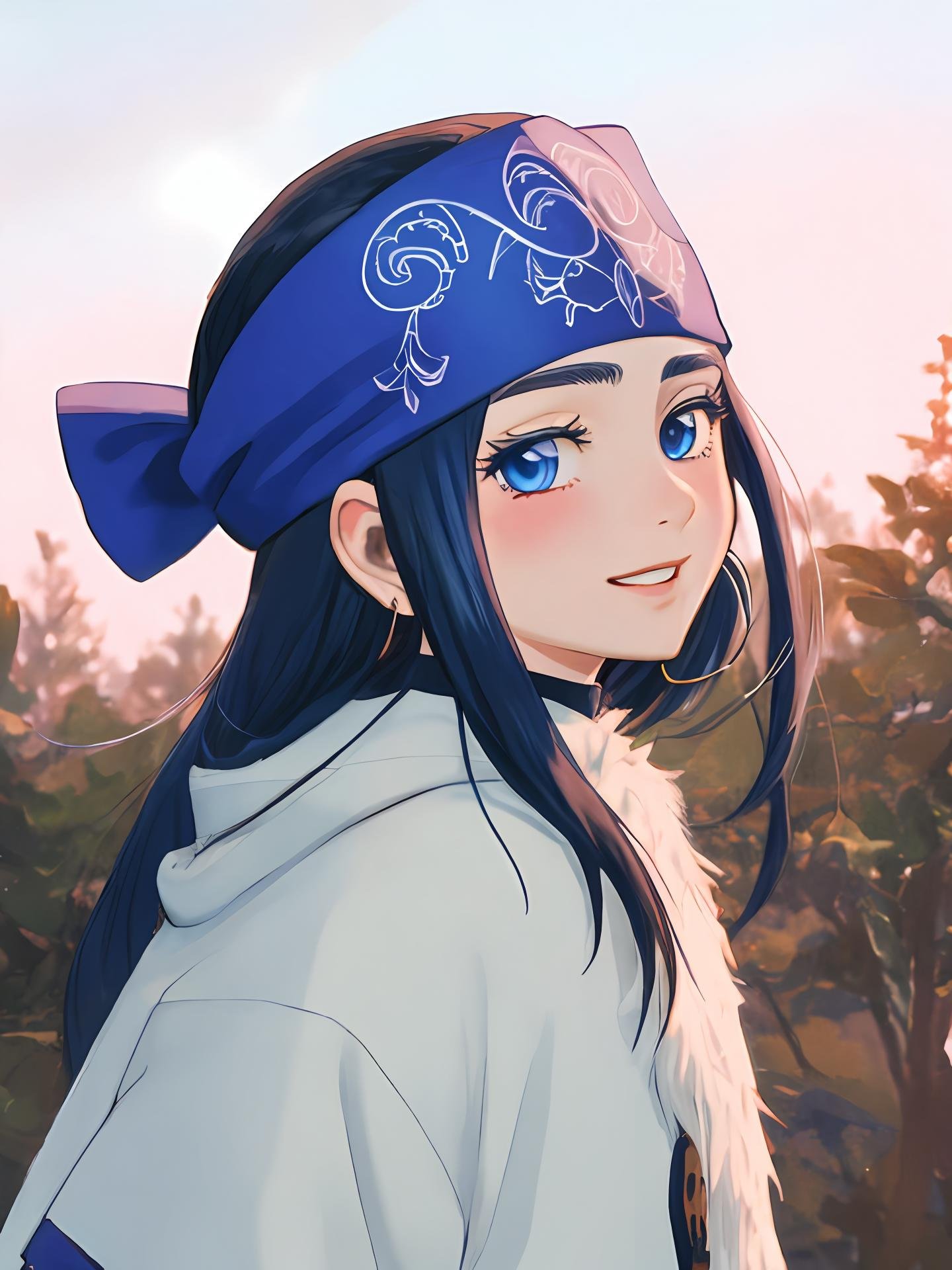 1girl, asirpa,outdoor,<lora:asirpa:1>