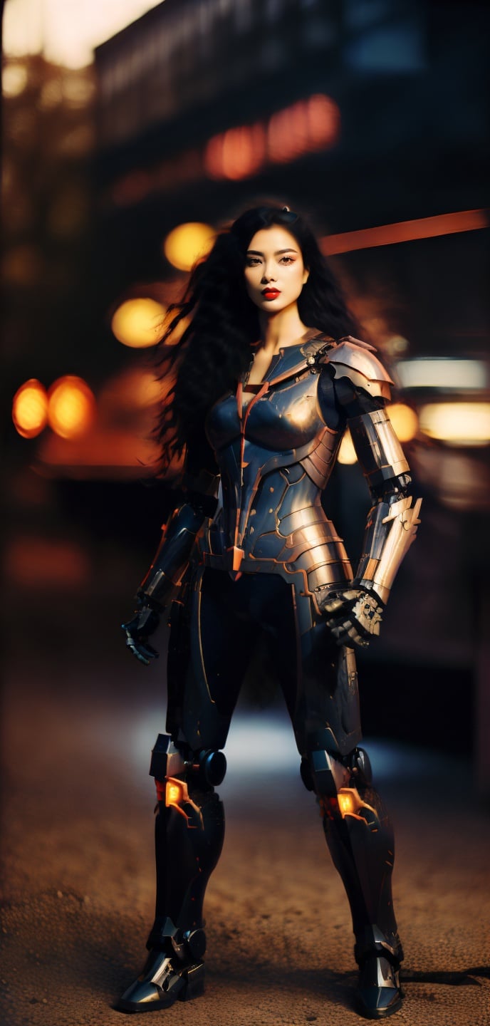  ((Birds view.)) Masterpiece,best quality,Ultra-high resolution,Realistic,sense of reality,The ultimate detail,8K wallpaper,Professional lighting,Cyberpunk lights. Flame around armor.The perfect hand,Realistic hands,1girl,solo,standing,full body,(long black hair:1.1),jixieji,Wearing a mecha,mechanical joint,dynamic posture,Universe,Earth,machinery,Heela collections,Mecha girl sexaroid,Chain link fence,((dynamic pose)),blue_jijiaS,fbot,mecha,Pink Mecha,Mecha girl figure,Honey Mecha,Mecha warrior,Mecha,CYBER PUNK,Gundam,rx78,girl,detail,GTS,Real,1GIRL,science fiction,Mechagirl,Girl. Giantess standing on the city. She is 200 meters higher than the building.,bird 's-eye view,fantastic atmosphere,river. Hold a plane in the hands. Small trucks and human beings around the Giantess.,river,fantastic sense of light. Holding a larger laser gun,fight with monsters., greendesign, Hourglass body shape,orange,Sagittariusarmor,mechaarmor, jellyfish,Dancing,bikini,mj,Renaissance