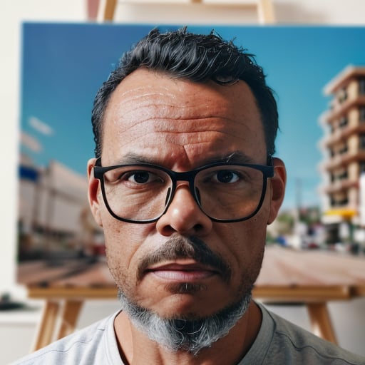 guttonerdvision10,  a ultra realistic portrait of a charismatic 40 year old man,  perfect composition,  beautiful detailed intricate insanely detailed octane render trending on artstation,  8 k artistic photography,  photorealistic concept art,  soft natural volumetric cinematic perfect light,  neutral color background,  award - winning photograph,  masterpiece,  oil on canvas,  in suite