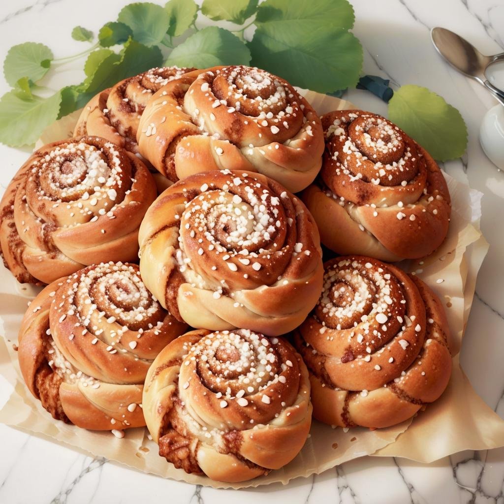 <lora:SwedishDesserts:1> many (CinnamonRoll:1.2), (Masterpiece:1.3) (best quality:1.2) (high quality:1.1)