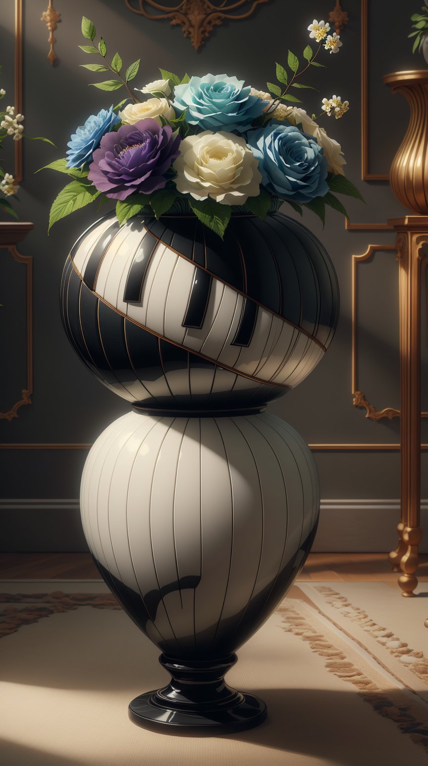 <lora:P14n03l3g4nt3b0n3:1>P14n03l3g4nt3b0n3 a wilted flower in a vase, (Masterpiece:1.3) (best quality:1.2) (high quality:1.1)