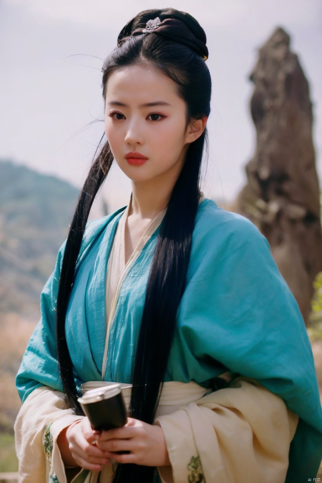 Surrealist beauty photo, hanfu, liuyife