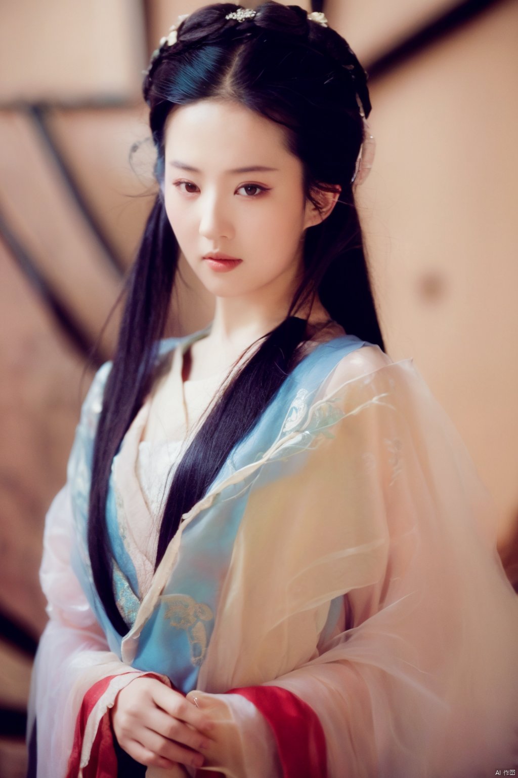 Surrealist beauty photo, hanfu, liuyife