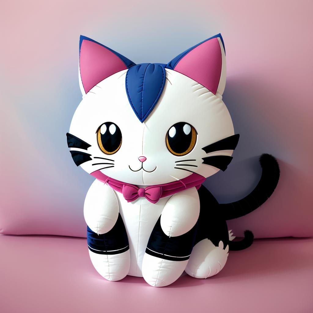 a cat, plushieStyle, <lora:plushieStyle:1>