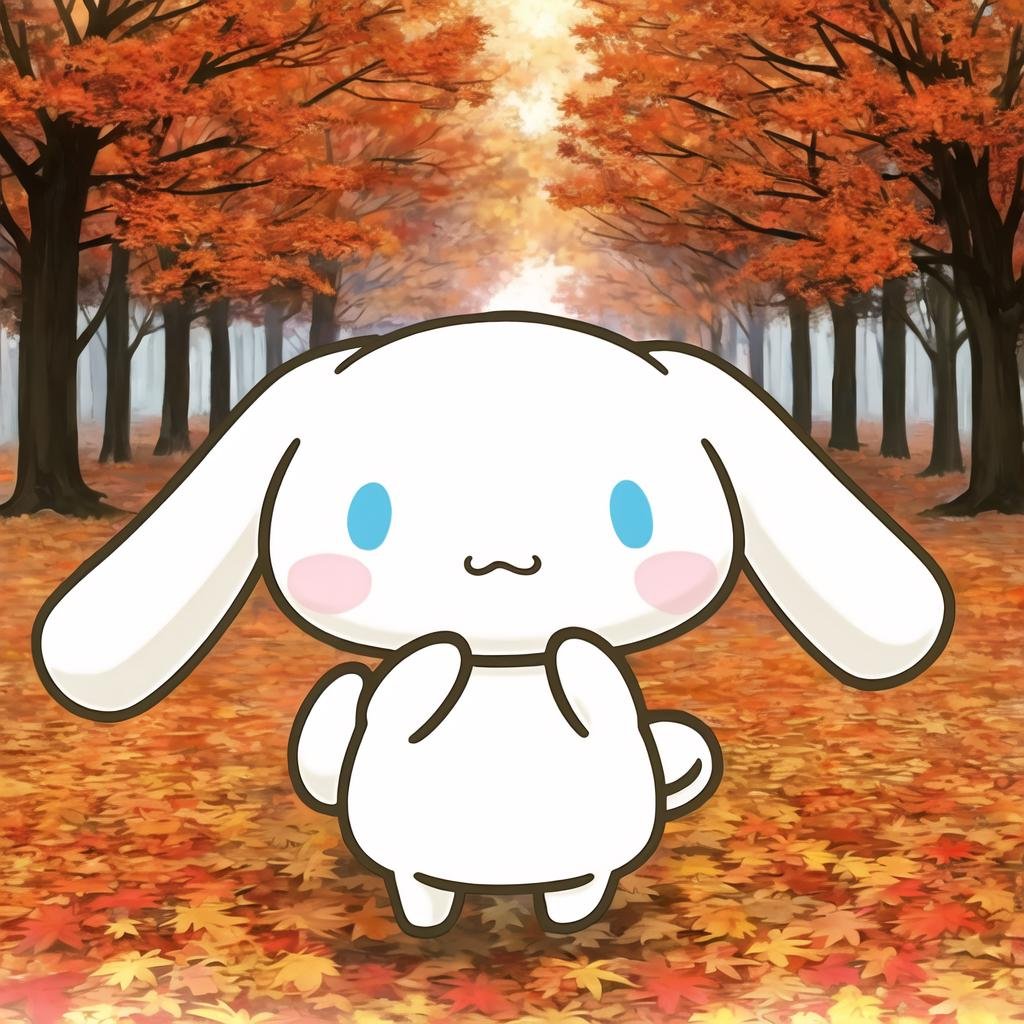 cinnamoroll, <lora:cinnamoroll_v1:0.7>, autumn