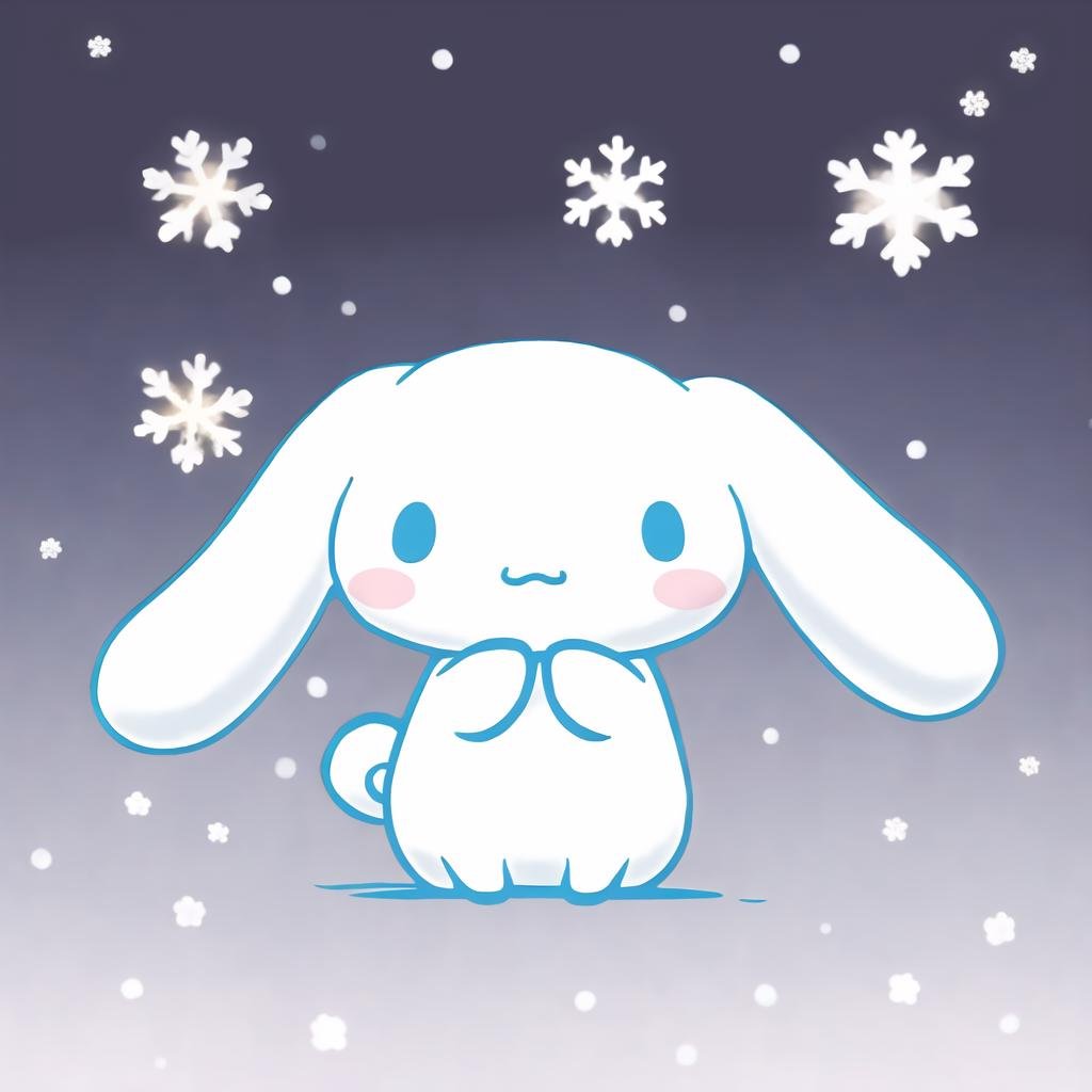 cinnamoroll, <lora:cinnamoroll_v1:0.6>, winter