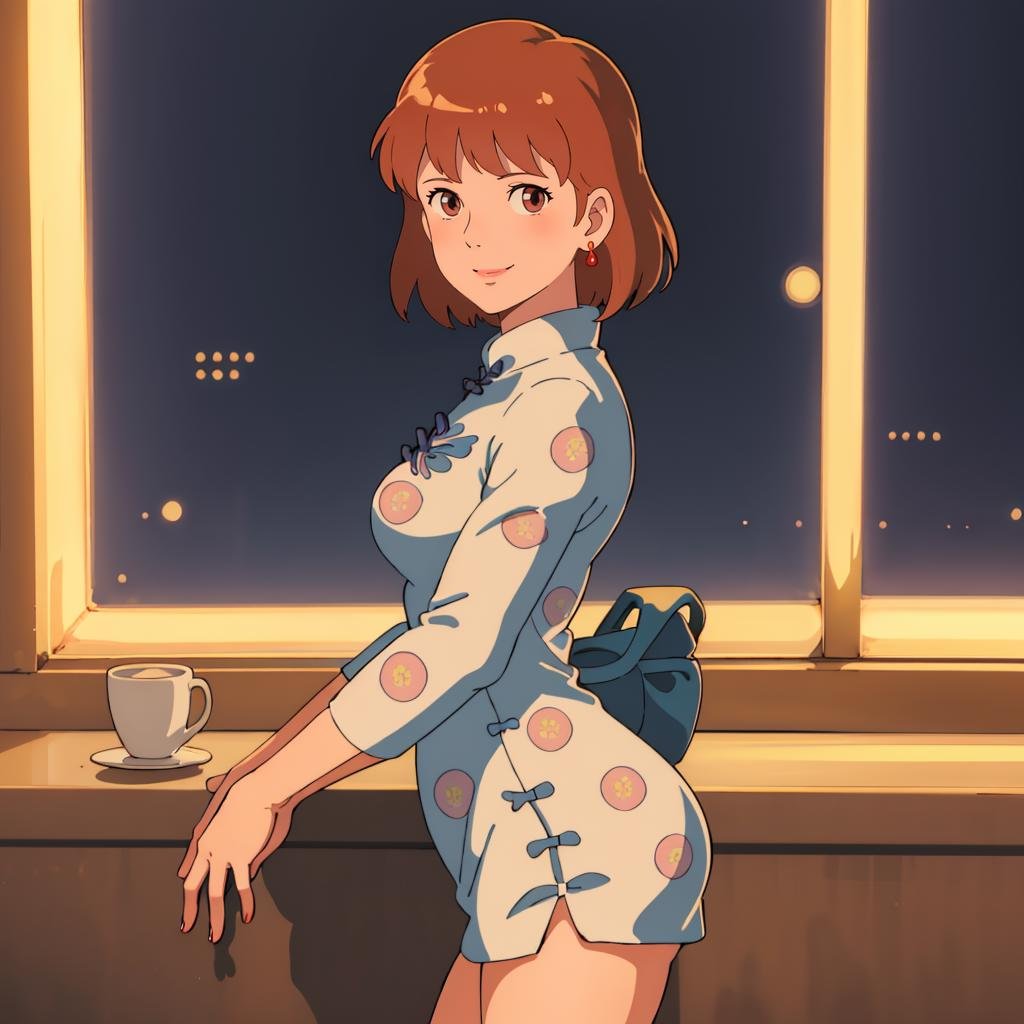 <lora:Nausicaa001:0.7>,Nausicaa,1girl,looking at viewer,smile,(print_cheongsam:1.2),