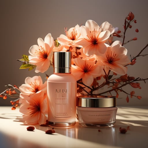 masterpiece, best quality, photography advertising of jar lotion skin care products, myphamhoahong photo, flower, (orange flower:1.2), leaf, branch, petals, plant, gradient, garden, realistic, cold theme, scenery, shadow, still life <lora:myphamhoahong_final:1> <lora:epiNoiseoffset_v2:1> <lora:add_detail:0.8>