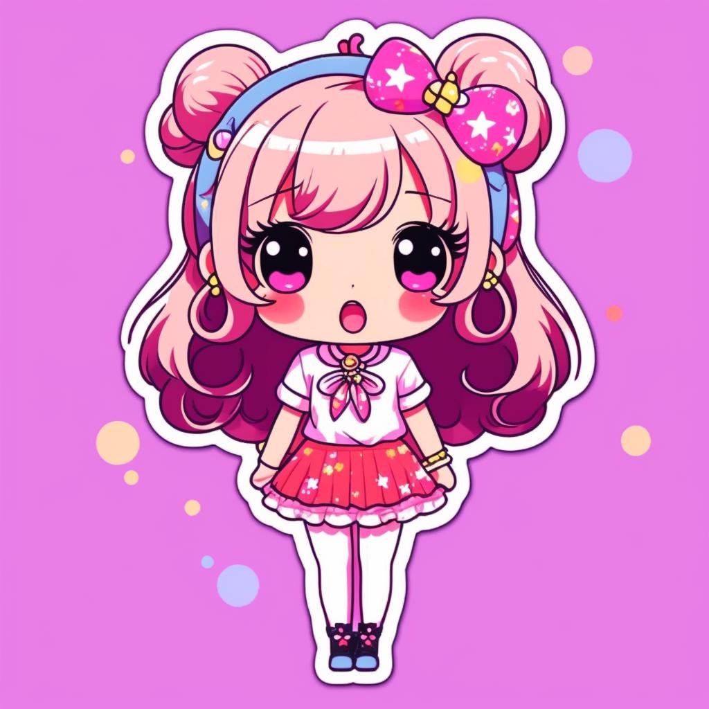 kawaii style, Anime style Stickers, cute Sticker design of a lewd lady with long messy hair, wearing (glasses:1.2) and tight skirt with pantyhose, nose blush, half-closed eyes, open mouth, spreading legs, front view, solo, simple white background, sfw, cute, adorable, brightly colored, cheerful, anime influence, highly detailed,sticker,,stickers, <lora:StickersRed15PasWithTE:1>