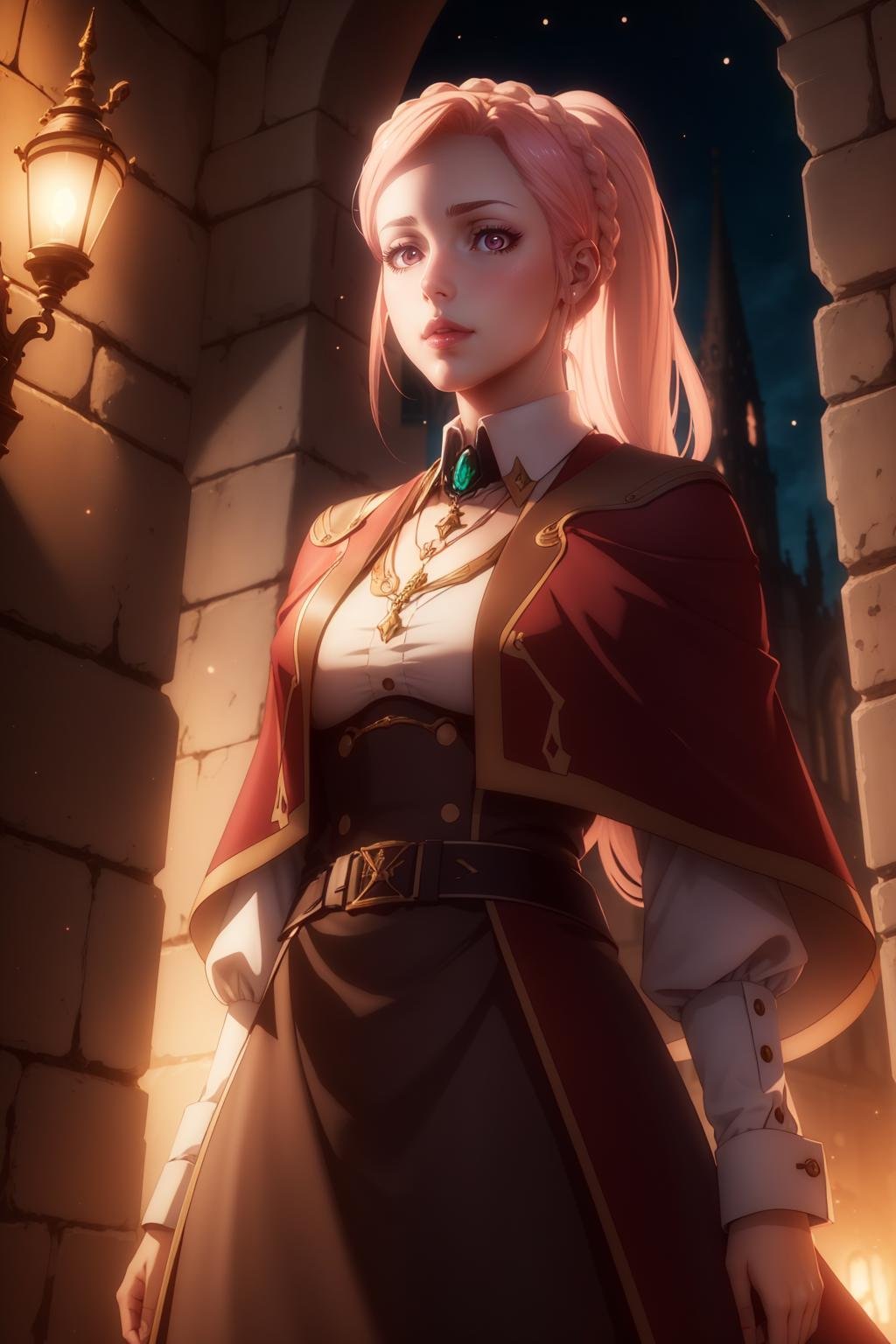 <lora:ANIME_ShingekiNoBahamut_Amira_v03_64dim:0.7>amira \(shingeki no bahamut\), 1girl, braid, Cathedral, 64K, f1.2, 800mm, UHD, dynamic lighting