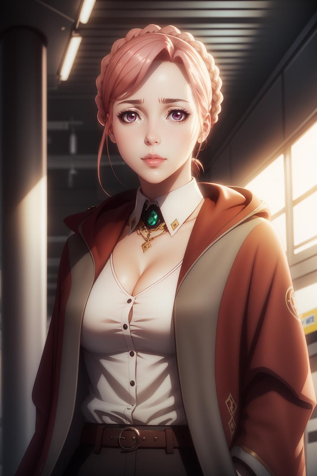 <lora:ANIME_ShingekiNoBahamut_Amira_v03_64dim:0.7>amira \(shingeki no bahamut\), 1girl, braid, Bus Station, 64K, f1.2, 800mm, UHD, dynamic lighting