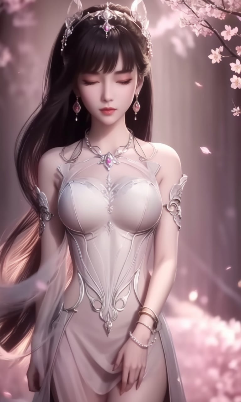 (,1girl, pov,best quality,masterpiece,  ) , ((,cherry_blossoms,  ,  , )) <lora:DA_XiaoWuTaoLiZiNian:0.6>ultra realistic 8k cg, flawless, clean, masterpiece, professional artwork, famous artwork, cinematic lighting, cinematic bloom, perfect face, beautiful face, fantasy, dreamlike, unreal, science fiction, luxury, jewelry, diamond, gold, pearl, gem, sapphire, ruby, emerald, intricate detail, delicate pattern, charming, alluring, seductive, erotic, enchanting, hair ornament, necklace, earrings, bracelet, armlet,halo,autumn leaves, 