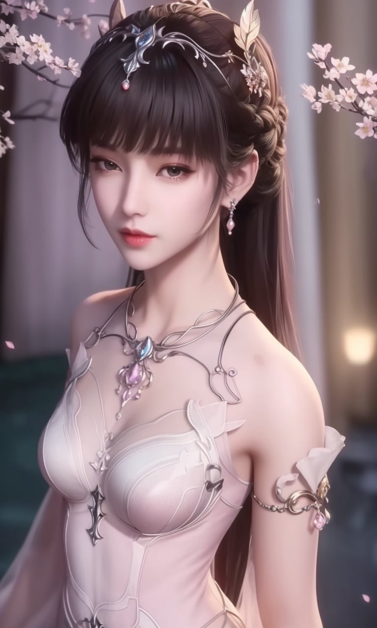 (,1girl, pov,best quality,masterpiece,  ) , ((,cherry_blossoms,  ,  , )) <lora:DA_XiaoWuTaoLiZiNian:0.6>ultra realistic 8k cg, flawless, clean, masterpiece, professional artwork, famous artwork, cinematic lighting, cinematic bloom, perfect face, beautiful face, fantasy, dreamlike, unreal, science fiction, luxury, jewelry, diamond, gold, pearl, gem, sapphire, ruby, emerald, intricate detail, delicate pattern, charming, alluring, seductive, erotic, enchanting, hair ornament, necklace, earrings, bracelet, armlet,halo,autumn leaves, 