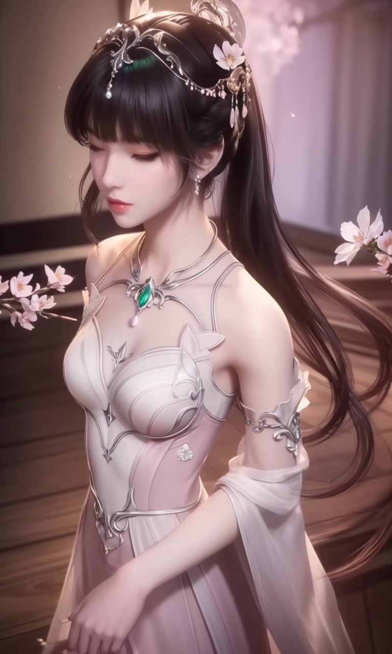 (,1girl, pov,best quality,masterpiece,  ) , ((,cherry_blossoms,  ,  , )) <lora:DA_XiaoWuTaoLiZiNian:0.6>ultra realistic 8k cg, flawless, clean, masterpiece, professional artwork, famous artwork, cinematic lighting, cinematic bloom, perfect face, beautiful face, fantasy, dreamlike, unreal, science fiction, luxury, jewelry, diamond, gold, pearl, gem, sapphire, ruby, emerald, intricate detail, delicate pattern, charming, alluring, seductive, erotic, enchanting, hair ornament, necklace, earrings, bracelet, armlet,halo,autumn leaves, 