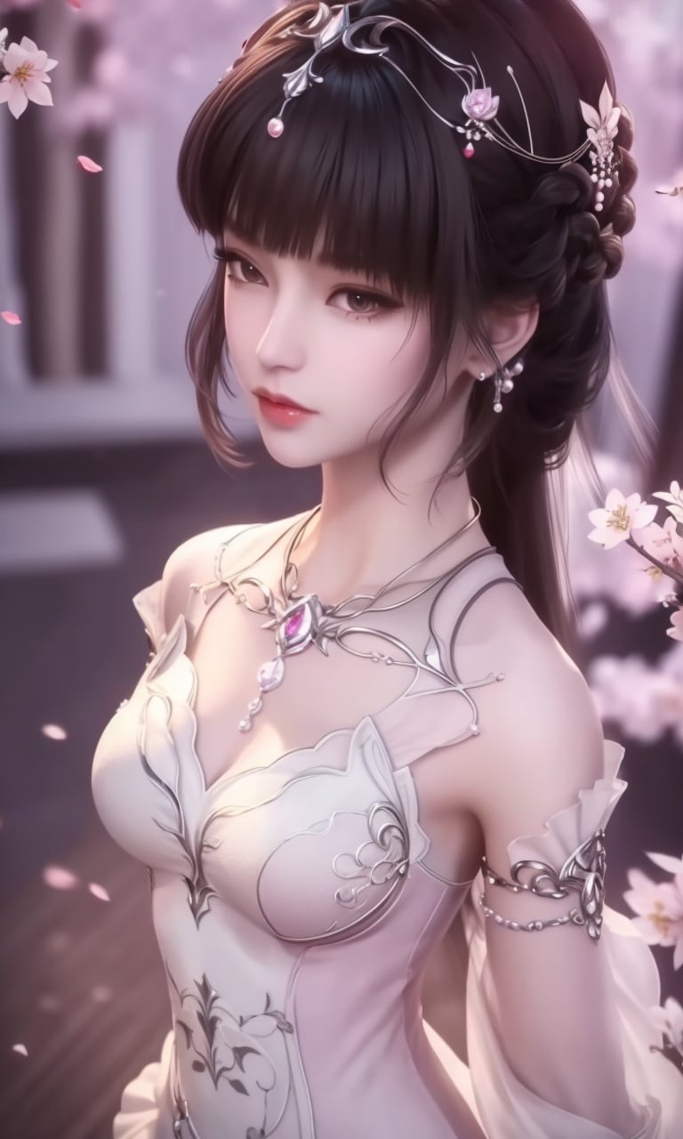 (,1girl, pov,best quality,masterpiece,  ) , ((,cherry_blossoms,  ,  , )) <lora:DA_XiaoWuTaoLiZiNian:0.6>ultra realistic 8k cg, flawless, clean, masterpiece, professional artwork, famous artwork, cinematic lighting, cinematic bloom, perfect face, beautiful face, fantasy, dreamlike, unreal, science fiction, luxury, jewelry, diamond, gold, pearl, gem, sapphire, ruby, emerald, intricate detail, delicate pattern, charming, alluring, seductive, erotic, enchanting, hair ornament, necklace, earrings, bracelet, armlet,halo,autumn leaves, 