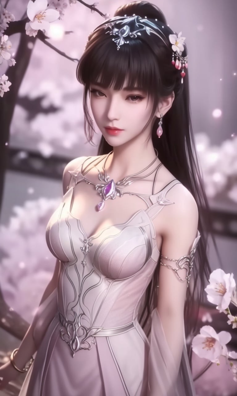 (,1girl, pov,best quality,masterpiece,  ) , ((,cherry_blossoms,  ,  , )) <lora:DA_XiaoWuTaoLiZiNian:0.6>ultra realistic 8k cg, flawless, clean, masterpiece, professional artwork, famous artwork, cinematic lighting, cinematic bloom, perfect face, beautiful face, fantasy, dreamlike, unreal, science fiction, luxury, jewelry, diamond, gold, pearl, gem, sapphire, ruby, emerald, intricate detail, delicate pattern, charming, alluring, seductive, erotic, enchanting, hair ornament, necklace, earrings, bracelet, armlet,halo,autumn leaves, 