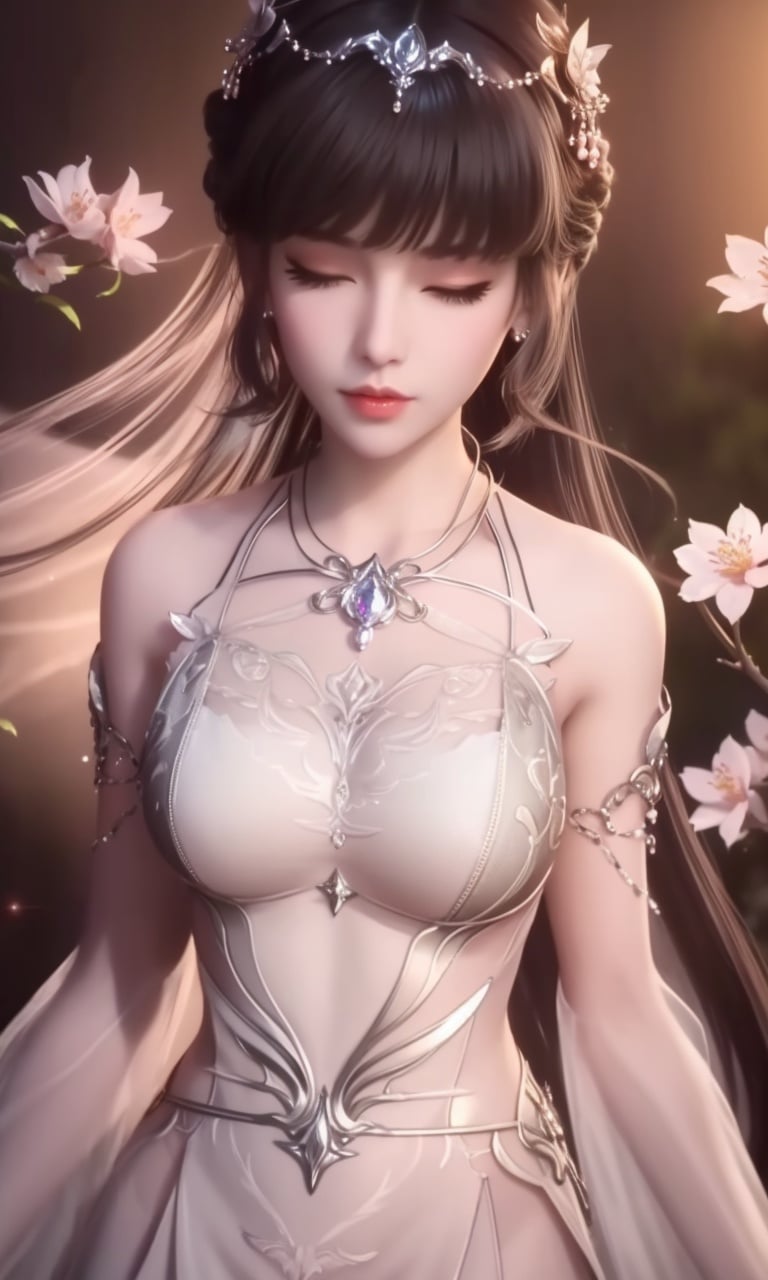 (,1girl, pov,best quality,masterpiece,  ) , ((,cherry_blossoms,  ,  , )) <lora:DA_XiaoWuTaoLiZiNian:0.6>ultra realistic 8k cg, flawless, clean, masterpiece, professional artwork, famous artwork, cinematic lighting, cinematic bloom, perfect face, beautiful face, fantasy, dreamlike, unreal, science fiction, luxury, jewelry, diamond, gold, pearl, gem, sapphire, ruby, emerald, intricate detail, delicate pattern, charming, alluring, seductive, erotic, enchanting, hair ornament, necklace, earrings, bracelet, armlet,halo,autumn leaves, 