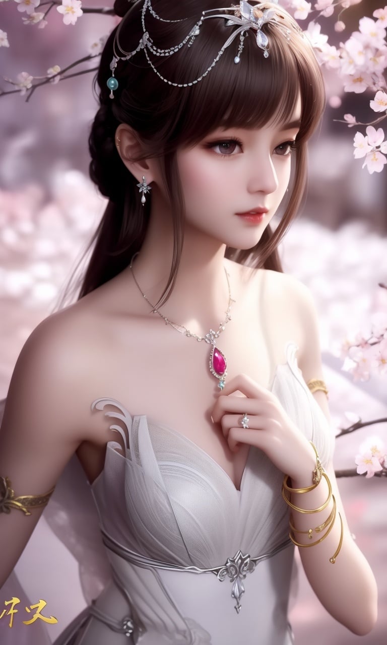 (,1girl, pov,best quality,masterpiece,  ) , ((cherry blossoms,,  ))  <lora:DA_XiaoWuTaoLiZiNianV2:0.8>ultra realistic 8k cg, flawless, clean, masterpiece, professional artwork, famous artwork, cinematic lighting, cinematic bloom, perfect face, beautiful face, fantasy, dreamlike, unreal, science fiction, luxury, jewelry, diamond, gold, pearl, gem, sapphire, ruby, emerald, intricate detail, delicate pattern, charming, alluring, seductive, erotic, enchanting, hair ornament, necklace, earrings, bracelet, armlet,halo,autumn leaves,  