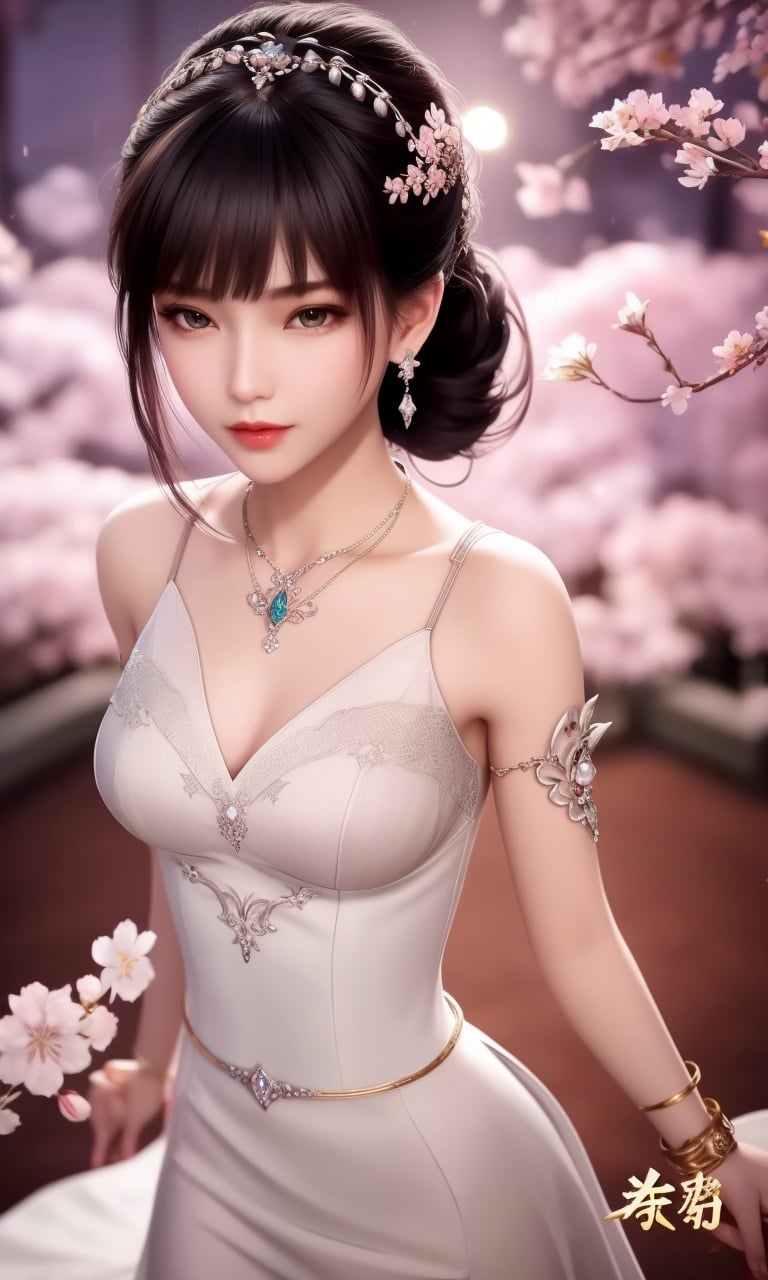 (,1girl, pov,best quality,masterpiece,  ) , ((cherry blossoms,,  ))  <lora:DA_XiaoWuTaoLiZiNianV2:0.8>ultra realistic 8k cg, flawless, clean, masterpiece, professional artwork, famous artwork, cinematic lighting, cinematic bloom, perfect face, beautiful face, fantasy, dreamlike, unreal, science fiction, luxury, jewelry, diamond, gold, pearl, gem, sapphire, ruby, emerald, intricate detail, delicate pattern, charming, alluring, seductive, erotic, enchanting, hair ornament, necklace, earrings, bracelet, armlet,halo,autumn leaves,  