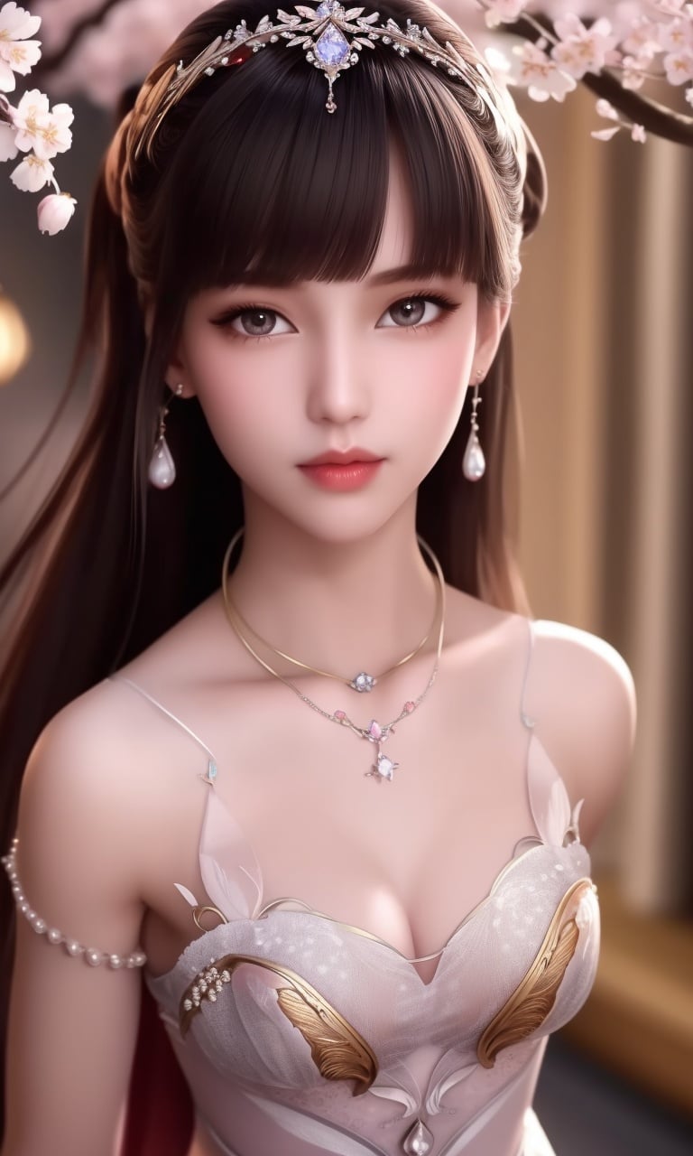 (,1girl, pov,best quality,masterpiece,  ) , ((cherry blossoms,,  ))  <lora:DA_XiaoWuTaoLiZiNianV2:0.8>ultra realistic 8k cg, flawless, clean, masterpiece, professional artwork, famous artwork, cinematic lighting, cinematic bloom, perfect face, beautiful face, fantasy, dreamlike, unreal, science fiction, luxury, jewelry, diamond, gold, pearl, gem, sapphire, ruby, emerald, intricate detail, delicate pattern, charming, alluring, seductive, erotic, enchanting, hair ornament, necklace, earrings, bracelet, armlet,halo,autumn leaves,  