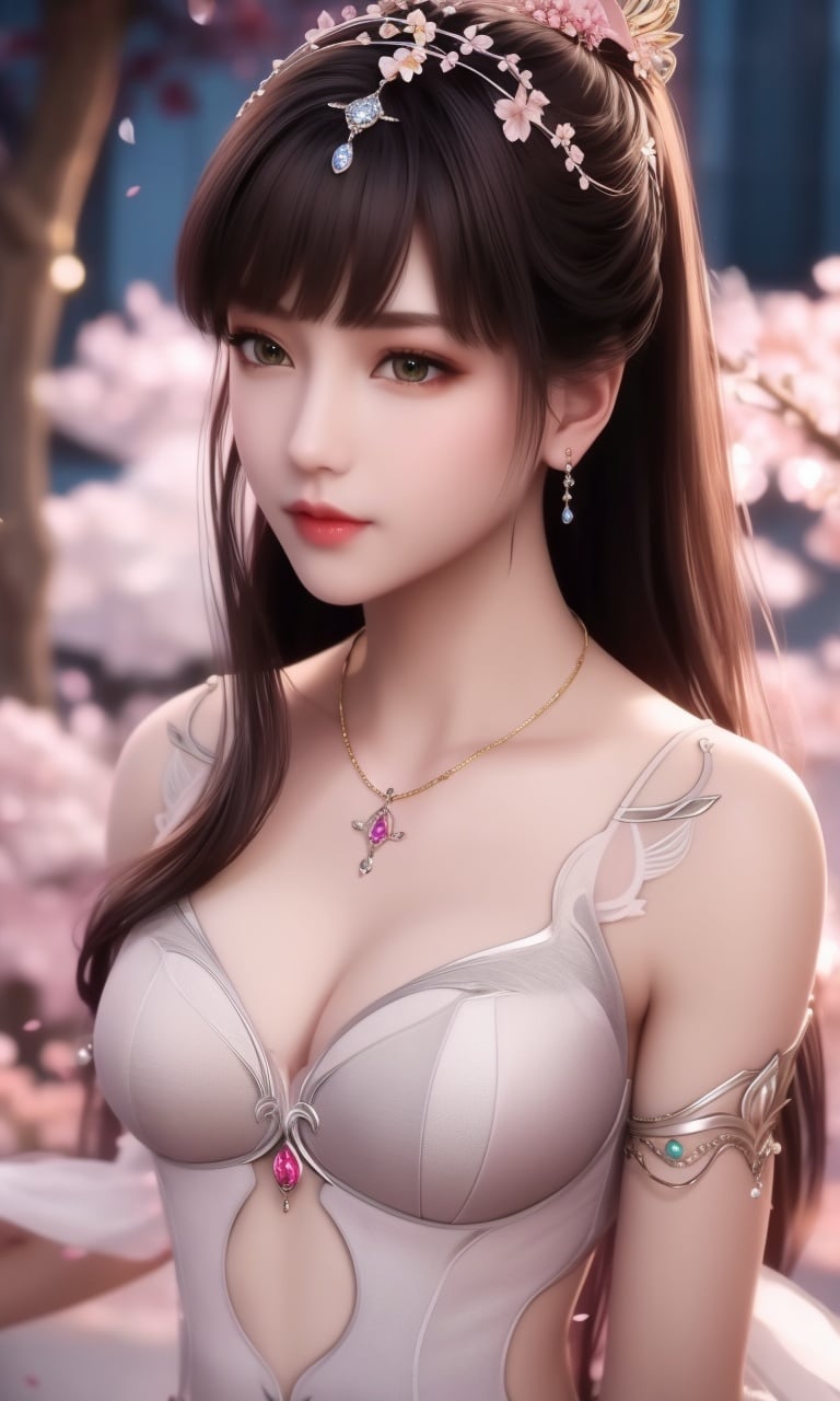 (,1girl, pov,best quality,masterpiece,  ) , ((cherry blossoms,,  ))  <lora:DA_XiaoWuTaoLiZiNianV2:0.8>ultra realistic 8k cg, flawless, clean, masterpiece, professional artwork, famous artwork, cinematic lighting, cinematic bloom, perfect face, beautiful face, fantasy, dreamlike, unreal, science fiction, luxury, jewelry, diamond, gold, pearl, gem, sapphire, ruby, emerald, intricate detail, delicate pattern, charming, alluring, seductive, erotic, enchanting, hair ornament, necklace, earrings, bracelet, armlet,halo,autumn leaves,  