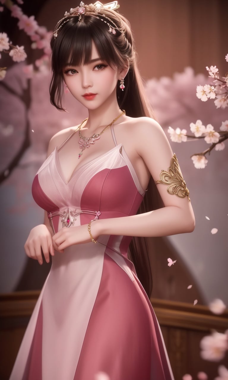 (,1girl, pov,best quality,masterpiece,  ) , ((cherry blossoms,,  ))  <lora:DA_XiaoWuTaoLiZiNianV2:0.8>ultra realistic 8k cg, flawless, clean, masterpiece, professional artwork, famous artwork, cinematic lighting, cinematic bloom, perfect face, beautiful face, fantasy, dreamlike, unreal, science fiction, luxury, jewelry, diamond, gold, pearl, gem, sapphire, ruby, emerald, intricate detail, delicate pattern, charming, alluring, seductive, erotic, enchanting, hair ornament, necklace, earrings, bracelet, armlet,halo,autumn leaves,  