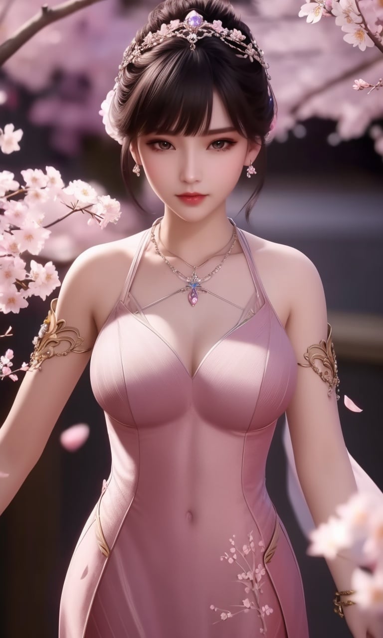 (,1girl, pov,best quality,masterpiece,  ) , ((cherry blossoms,,  ))  <lora:DA_XiaoWuTaoLiZiNianV2:0.8>ultra realistic 8k cg, flawless, clean, masterpiece, professional artwork, famous artwork, cinematic lighting, cinematic bloom, perfect face, beautiful face, fantasy, dreamlike, unreal, science fiction, luxury, jewelry, diamond, gold, pearl, gem, sapphire, ruby, emerald, intricate detail, delicate pattern, charming, alluring, seductive, erotic, enchanting, hair ornament, necklace, earrings, bracelet, armlet,halo,autumn leaves,  