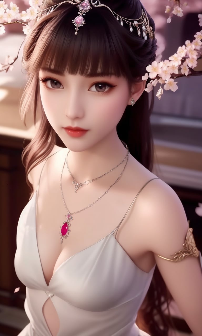 (,1girl, pov,best quality,masterpiece,  ) , ((cherry blossoms,,  ))  <lora:DA_XiaoWuTaoLiZiNianV2:0.8>ultra realistic 8k cg, flawless, clean, masterpiece, professional artwork, famous artwork, cinematic lighting, cinematic bloom, perfect face, beautiful face, fantasy, dreamlike, unreal, science fiction, luxury, jewelry, diamond, gold, pearl, gem, sapphire, ruby, emerald, intricate detail, delicate pattern, charming, alluring, seductive, erotic, enchanting, hair ornament, necklace, earrings, bracelet, armlet,halo,autumn leaves,  