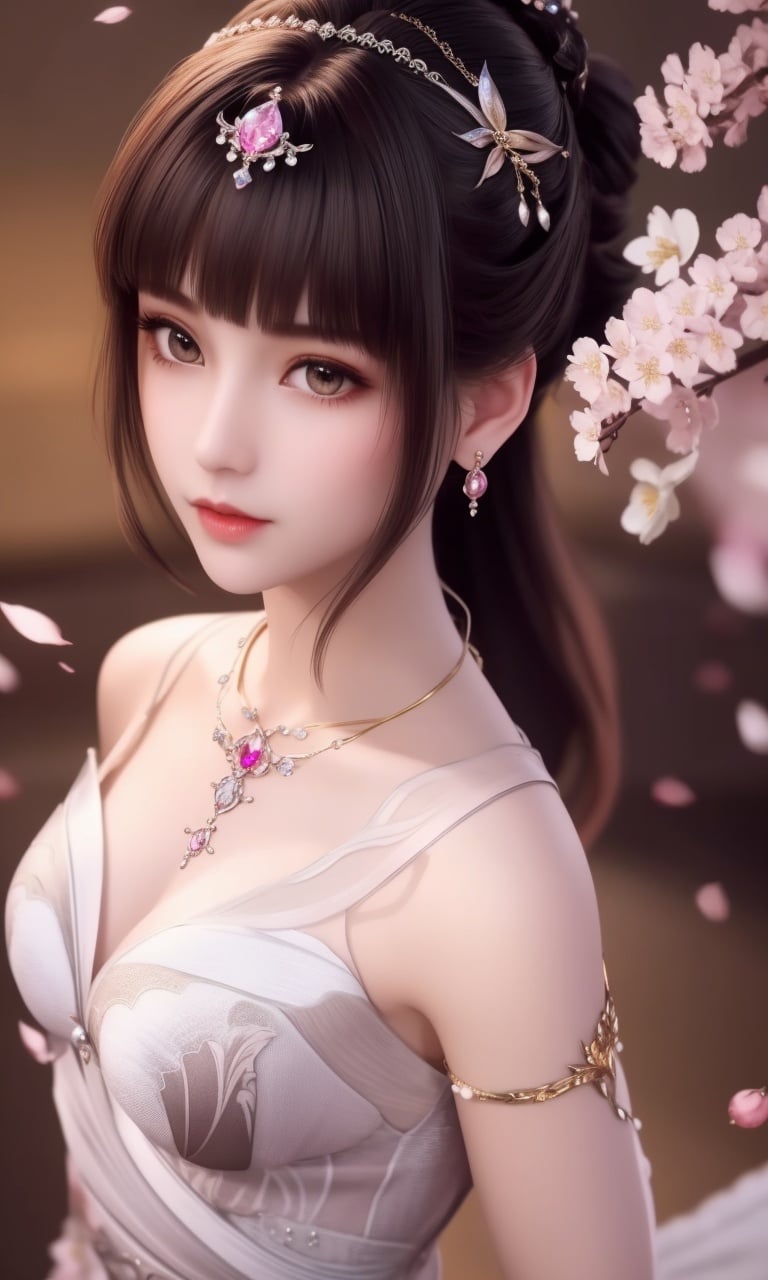 (,1girl, pov,best quality,masterpiece,  ) , ((cherry blossoms,,  ))  <lora:DA_XiaoWuTaoLiZiNianV2:0.8>ultra realistic 8k cg, flawless, clean, masterpiece, professional artwork, famous artwork, cinematic lighting, cinematic bloom, perfect face, beautiful face, fantasy, dreamlike, unreal, science fiction, luxury, jewelry, diamond, gold, pearl, gem, sapphire, ruby, emerald, intricate detail, delicate pattern, charming, alluring, seductive, erotic, enchanting, hair ornament, necklace, earrings, bracelet, armlet,halo,autumn leaves,  