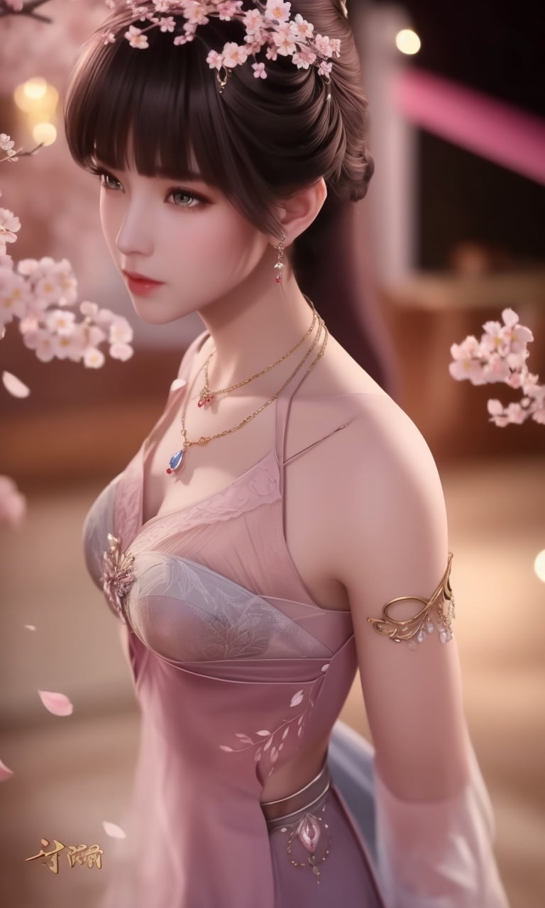 (,1girl, pov,best quality,masterpiece,  ) , ((cherry blossoms,,  ))  <lora:DA_XiaoWuTaoLiZiNianV2:0.8>ultra realistic 8k cg, flawless, clean, masterpiece, professional artwork, famous artwork, cinematic lighting, cinematic bloom, perfect face, beautiful face, fantasy, dreamlike, unreal, science fiction, luxury, jewelry, diamond, gold, pearl, gem, sapphire, ruby, emerald, intricate detail, delicate pattern, charming, alluring, seductive, erotic, enchanting, hair ornament, necklace, earrings, bracelet, armlet,halo,autumn leaves,  