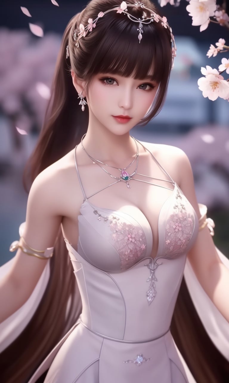 (,1girl, pov,best quality,masterpiece,  ) , ((cherry blossoms,,  ))  <lora:DA_XiaoWuTaoLiZiNianV2:0.8>ultra realistic 8k cg, flawless, clean, masterpiece, professional artwork, famous artwork, cinematic lighting, cinematic bloom, perfect face, beautiful face, fantasy, dreamlike, unreal, science fiction, luxury, jewelry, diamond, gold, pearl, gem, sapphire, ruby, emerald, intricate detail, delicate pattern, charming, alluring, seductive, erotic, enchanting, hair ornament, necklace, earrings, bracelet, armlet,halo,autumn leaves,  