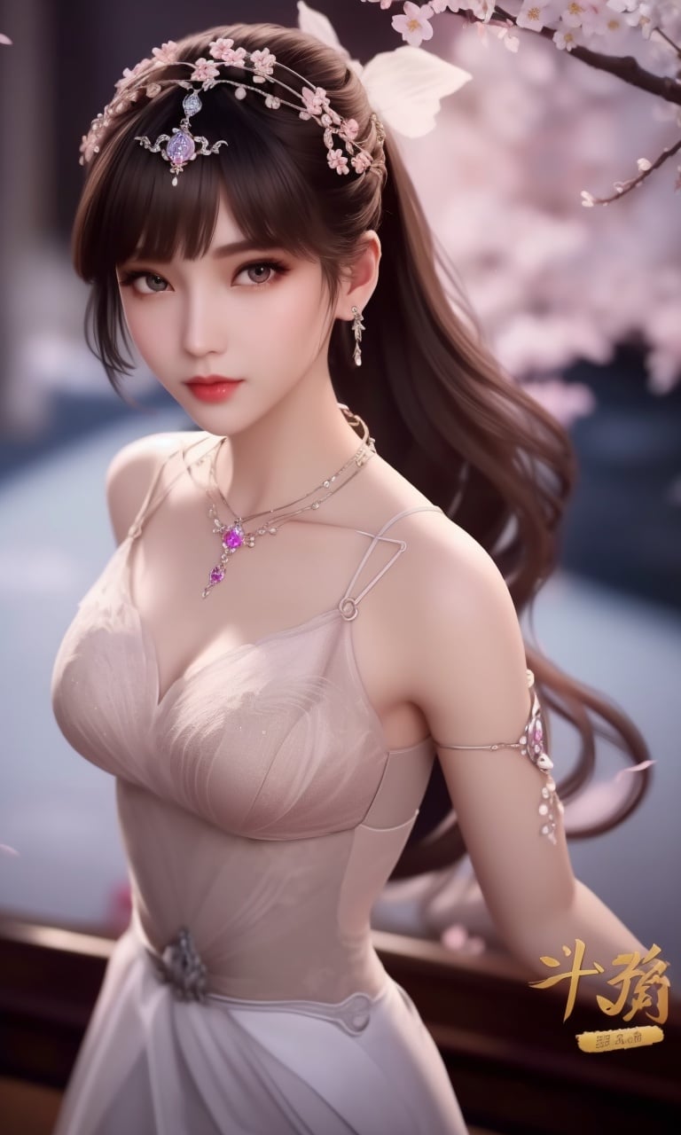 (,1girl, pov,best quality,masterpiece,  ) , ((cherry blossoms,,  ))  <lora:DA_XiaoWuTaoLiZiNianV2:0.8>ultra realistic 8k cg, flawless, clean, masterpiece, professional artwork, famous artwork, cinematic lighting, cinematic bloom, perfect face, beautiful face, fantasy, dreamlike, unreal, science fiction, luxury, jewelry, diamond, gold, pearl, gem, sapphire, ruby, emerald, intricate detail, delicate pattern, charming, alluring, seductive, erotic, enchanting, hair ornament, necklace, earrings, bracelet, armlet,halo,autumn leaves,  