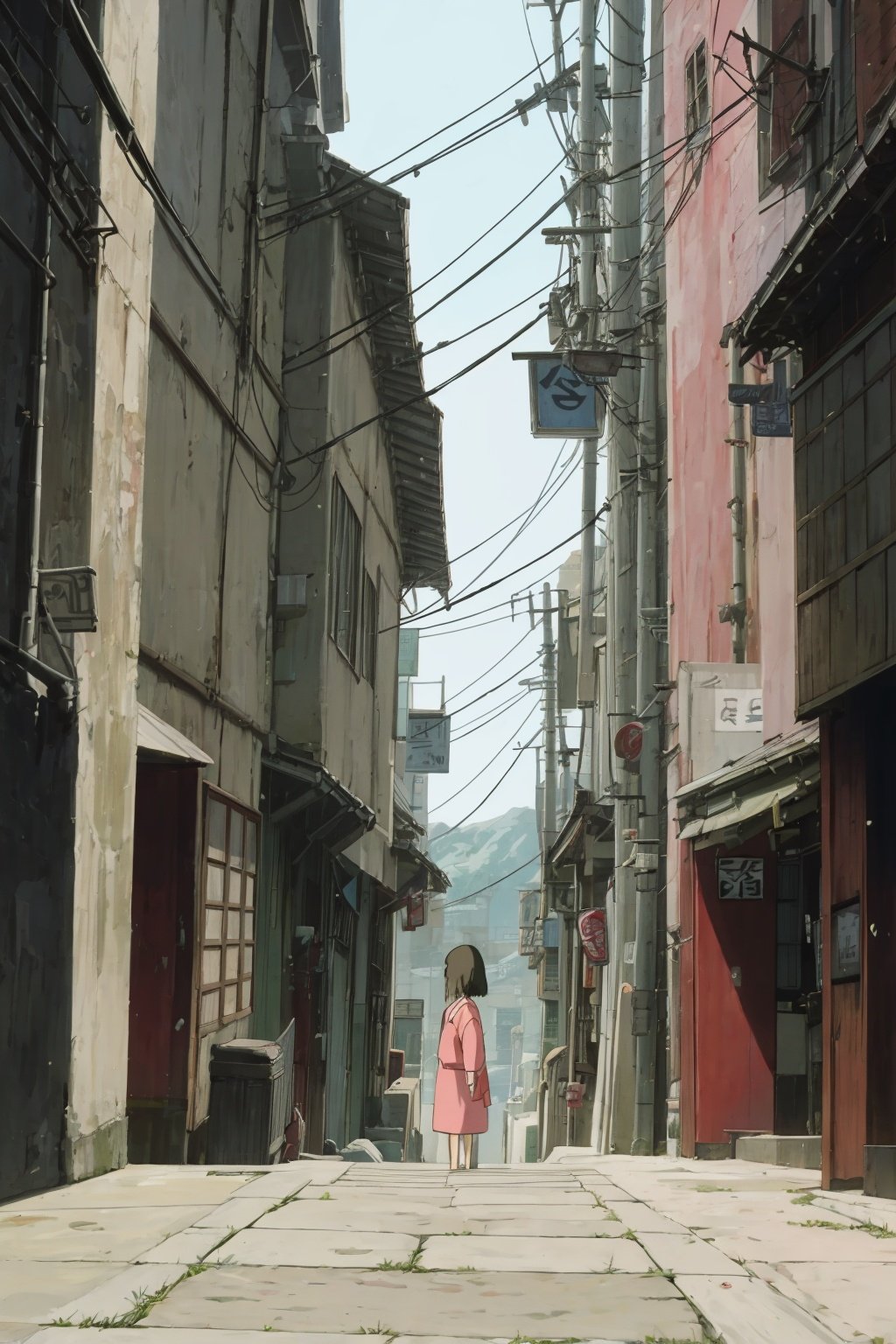  absurdres,incredibly absurdres,reality,realistic,,(solo:1.2), ,,1girl,,(full_shot:1.2),Spirited Away Style