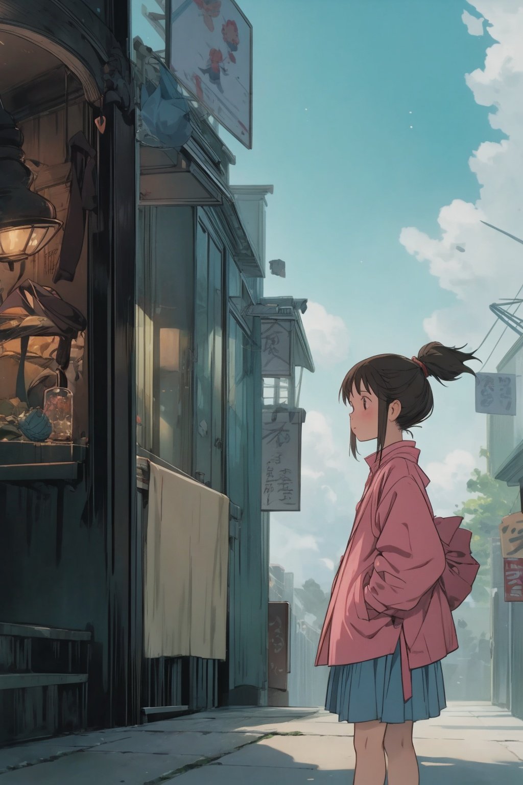  absurdres,incredibly absurdres,reality,realistic,,(solo:1.2), ,,1girl,,full_shot,Spirited Away Style