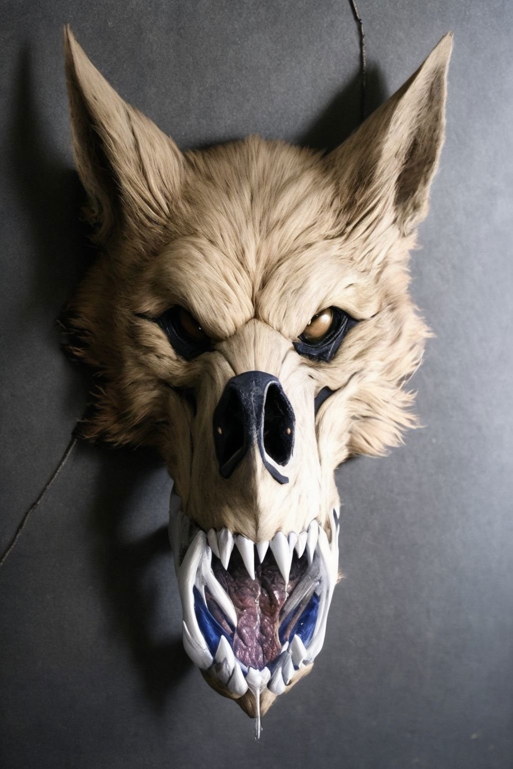 white werewolf, mask, epoxy_skull <lora:werewolf_v1.0:1> <lora:epoxy_skull-batchsize1-bf16:0.8>