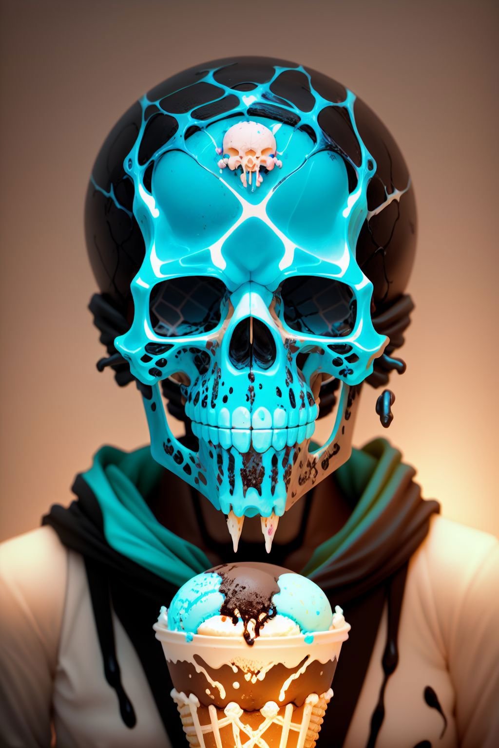 epoxy_skull, (icecream:1.2),  <lora:epoxy_skull:1>  <lora:epiNoiseoffset_v2:1>