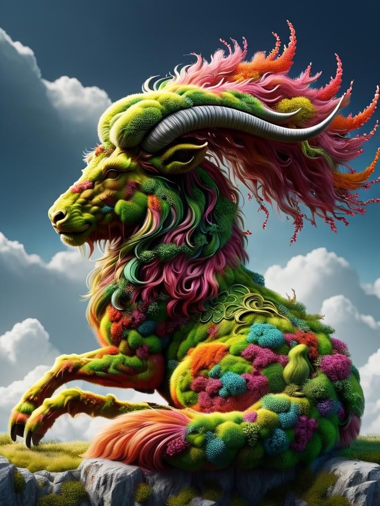 Colorful clouds turn into Chinese zodiac ox, real, light and shadow, in exhibition, ultra hd, realistic, vivid colors, highly detailed, UHD drawing, pen and ink, perfect composition, beautiful detailed intricate insanely detailed octane render trending on artstation, 8k artistic photography, photorealistic concept art, soft natural volumetric cinematic perfect light  <lora:ovrgrwth-sdxl:1> ovrgrwth