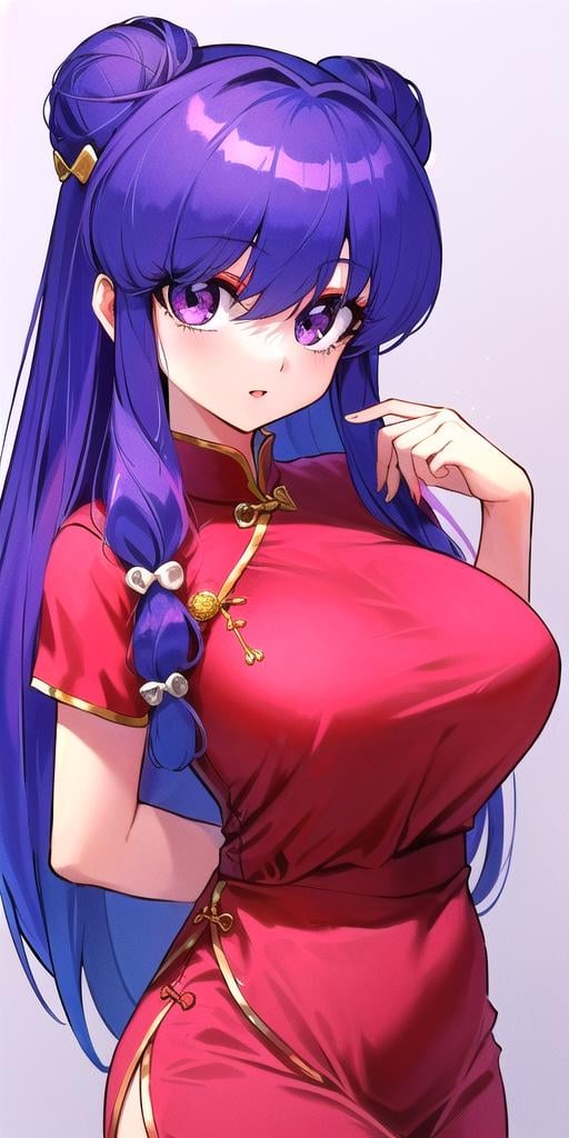 <lyco:ShanpuuRanmaV3:0.7>, shanpuuranma, large_breasts, standing, solo, Chinese_Clothes_Waitress_SMP,, masterpiece, best quality, detailed face, detailed eyes, highres,