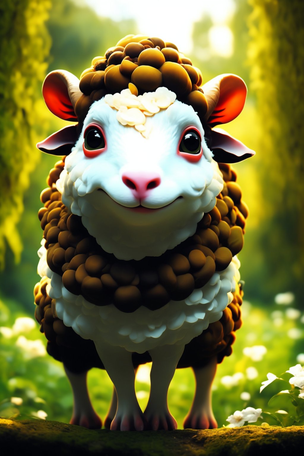 a futuristic sheep,  animal,  good composition,  beauty,  modern art,  HD,  natural,<lora:EMS-94901-EMS:0.800000>