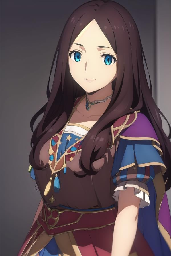 leonardodavinci, <lora:leonardo da vinci babylonia-lora-nochekaiser:1>,leonardo da vinci, leonardo da vinci \(fate\), long hair, bangs, blue eyes, brown hair, (parted bangs:1.5), smile,BREAK dress, short sleeves, choker, puffy sleeves, cape, puffy short sleeves, puff and slash sleeves,BREAK indoors,BREAK looking at viewer, (cowboy shot:1.5),BREAK <lyco:GoodHands-beta2:1>, (masterpiece:1.2), best quality, high resolution, unity 8k wallpaper, (illustration:0.8), (beautiful detailed eyes:1.6), extremely detailed face, perfect lighting, extremely detailed CG, (perfect hands, perfect anatomy),