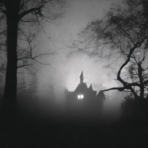 castle, forest, darkness, vcr, rfktrfod