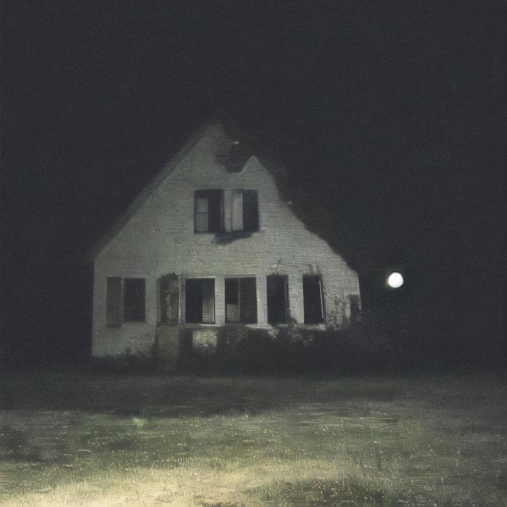 abandoned building, darkness, house, night, moon, rfktrfod